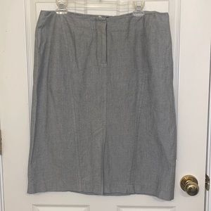 J. Crew Gray Pencil Skirt
